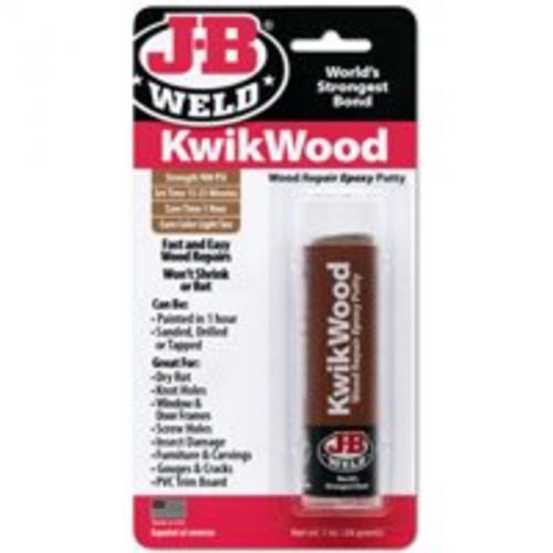 J-B Kwikwood Wood Repair Epoxy J-B Weld Wood Filler 8257 Tan 043425082572