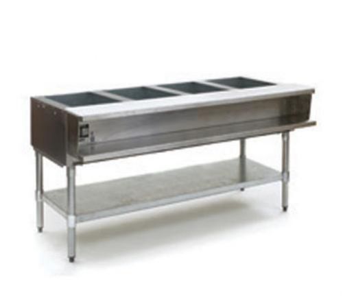 Eagle group 4-well electric steam table w/ galvanized shelf &amp; legs - wt4 for sale