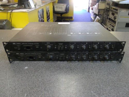 Lot (2) HME RW800 Rack UHF Wireless Intercom System Base Stations #4sG