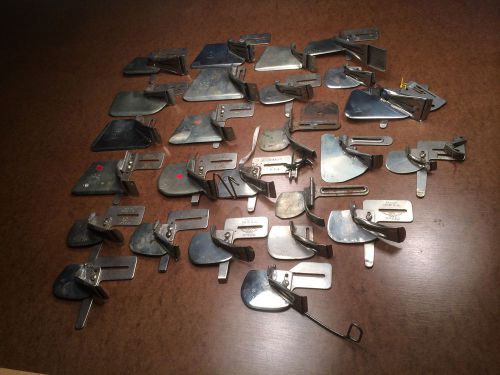 lot of (25) sewing machine angle binder stitch through attachments -diff sizes