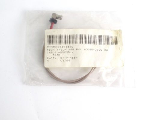 Harris Corp 10085-0300-02 Cable Assembly 16&#034; RA SMD/Male 5995-01-249-1370
