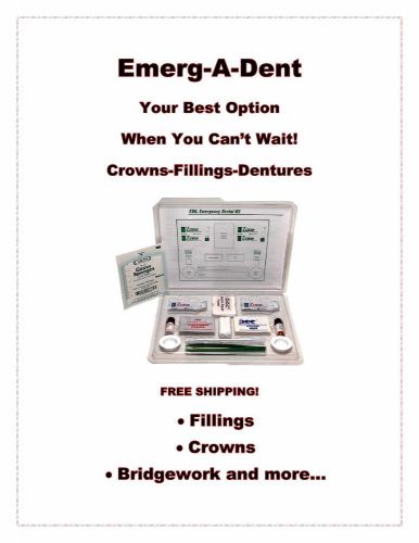 Invent A Dent Deluxe Dental Repair Kit-Fixes What The Others Can&#039;t! Refillable!