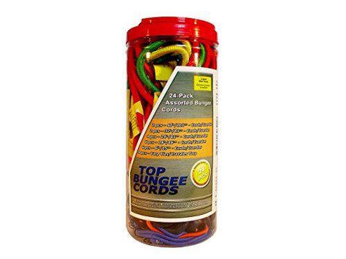 Special - Bungee Cords 24 Pcs: Long, Short, Tarps &amp; Tie-downs Assortment Jar. UV