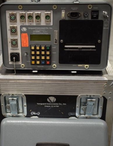 Vanguard CT-6000 JR Turbo Digital Circuit Breaker Analyzer Timer Case And Leads