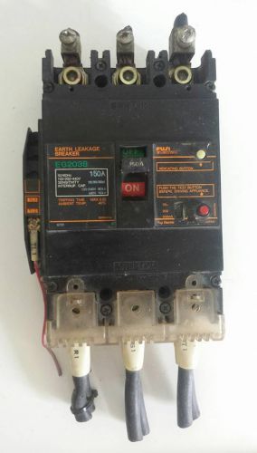 Fuji electric eg203b 150 amp 3 pole earth leakage circuit breaker for sale