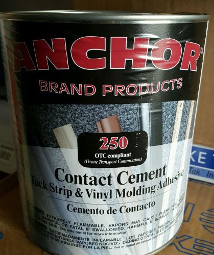 ANCHOR 250 contact cement carpet tack strip and vinyl molding adhesive  1gallon