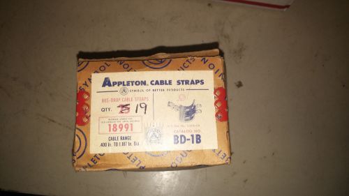 APPLETON BD-1B NEW IN BOX CABLE STRAPS LOT OF 19 PIECES SEE PICS #B47