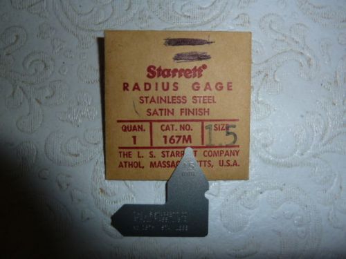 Starrett Radius Gauge 1.5mm