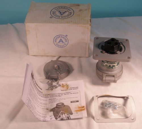 Appleton adr6033 60-amp 3-wire 3-pole style-1 receptacle, nib for sale