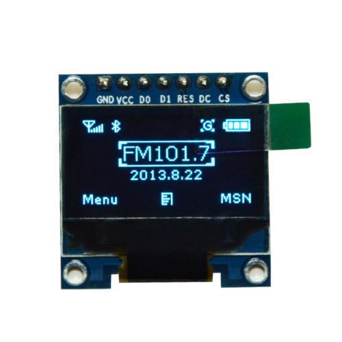 Blue Oled Display 0.96&#034; SPI and I2C 128x64 ssd1306 Arduino Pic Arm Stm Raspberry