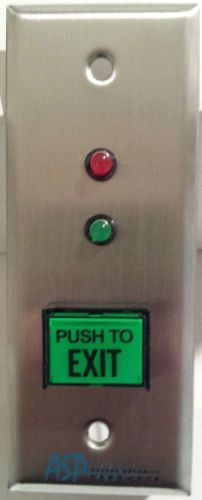 NEW ASP-8 Request To Exit Button/Station Mullion Mount  with Green &amp; Red LED&#039;s