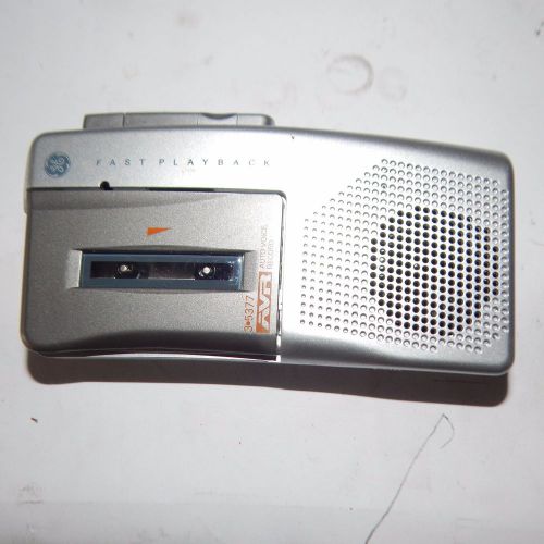 f4039) GE 3-5377 Voice Cassette Recorder AVR works great!