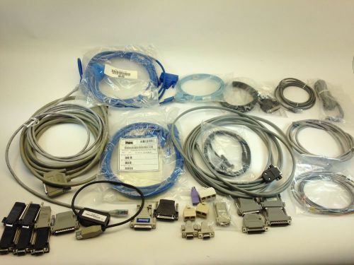 Lot of assorted 25pin,9pin computer data cables connectors parts
