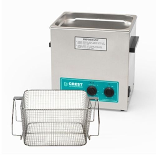 Crest cp1100ht ultrasonic cleaner with mesh basket-analog heat &amp; timer for sale