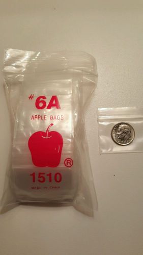 100 Mini Apple Ziplock baggies 1510 (1.5&#034; x 1&#034;) (1 pk. /100 bags)