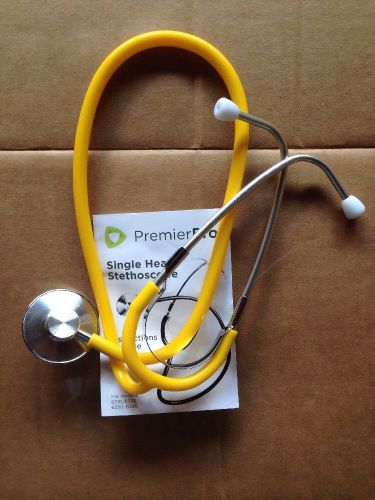 Case Of 25 Boxed Premier Pro Single Head Stethoscopes Yellow New