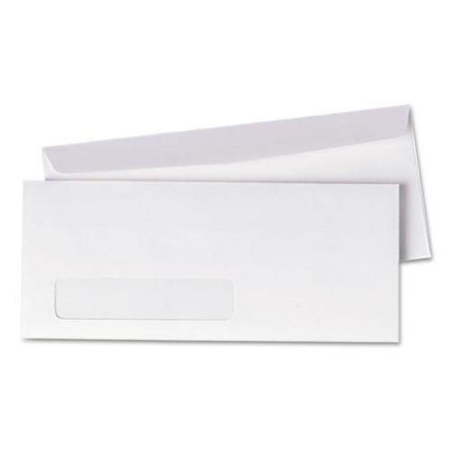 Quality Park 90120 Quality Park Left-Window Envelopes Diagonal Seam #10 White...
