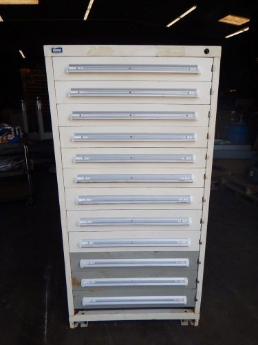 Stanley vidmar 12 drawer cabinet storage filing tools organizer lista tooling for sale