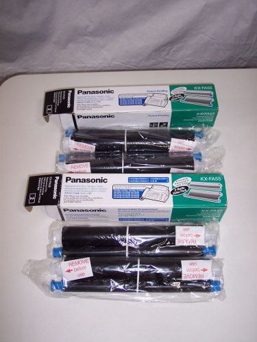lot of 2 boxes/4 rolls Genuine Panasonic KX-FA55 Fax Film Cartridges oem