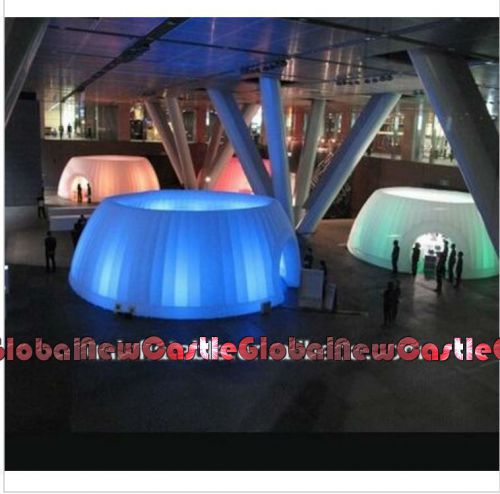 22&#039;12&#034;Width 8&#039;6&#034;H LED inflatable dome tent display trade show igloos with blower