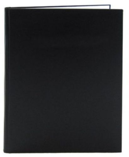 BookFactory® Black Blank Book / Blank Notebook - 96 Pages, Blank Format, 8&#034; x