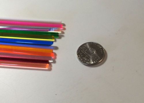 1/8&#034; Assortment Colored Acrylic Rod (150 Ft Total)