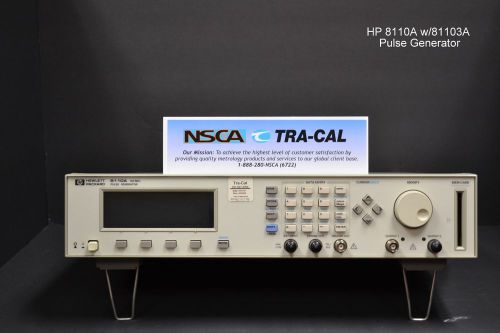 Keysight 8110A w/81103A (2 output modules) - IN STOCK