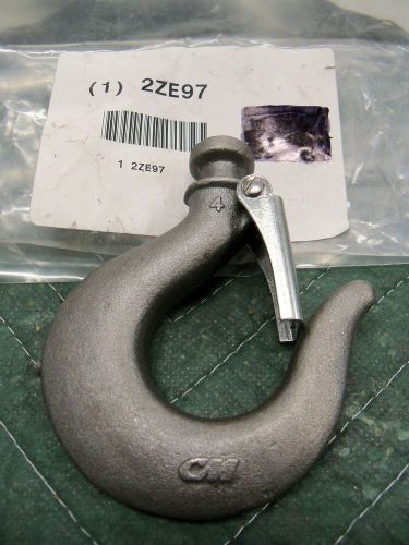 CM 40602 Lower Hook  Assembly 640-154 with Latch  #2ZE97 640 Puller 3/4 Ton NEW