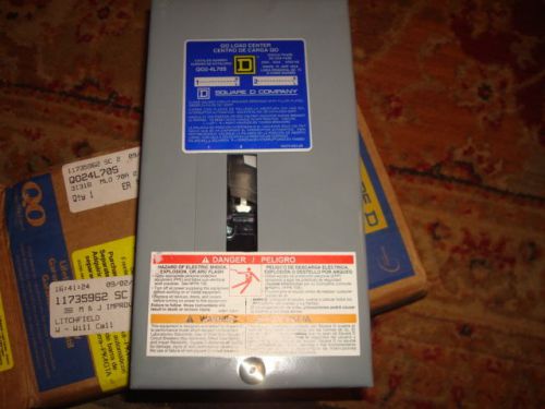 Square d load center sub panel electric breaker box 2 pole 1-ph for sale