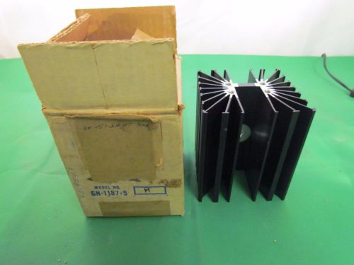 Delta Semiconductor Cooler Model GN-1157-5, Black Anodized Aluminum Heatsink NOS