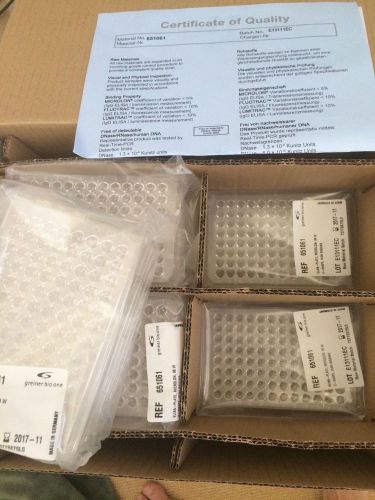 35 Plates Greiner Bio-one 651061 96 Well PS Microplate, V-Bottom Plate