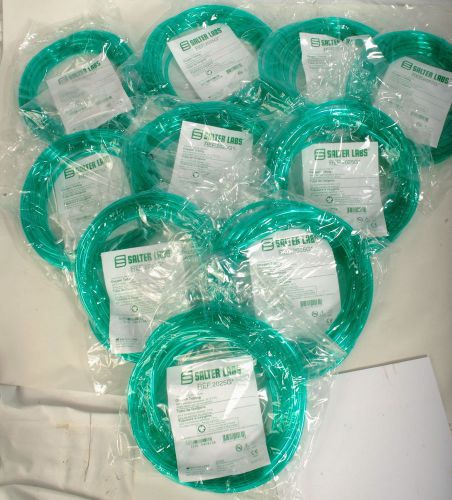 10-SALTER 2025G Oxygen Tubing Green 25&#039; w/ 2 Standard Connectors - FREE SHIPPING
