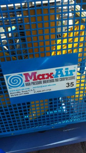 Max-air scuba or paintball air compressor, 2 air tanks ,hoses,gauges,etc for sale