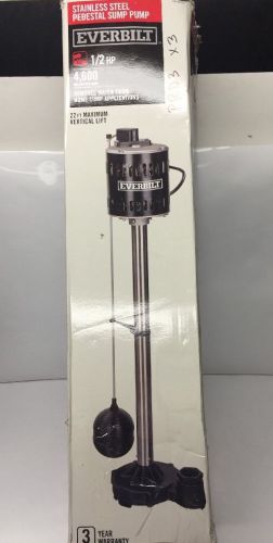 Everbilt slt370 - 1/2 hp pedestal sump pump 1000026703 for sale