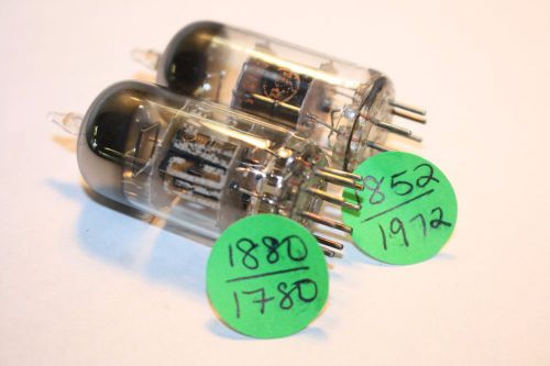 PAIR (QTY 2) 12AT7 RCA VINTAGE TUBE WITH BLACK PLATES - D GETTER -