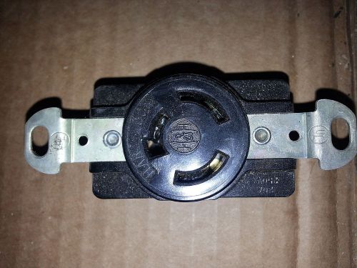 Hart Lock - 20 Amp - Black Twist Lock Receptacle (Opened)