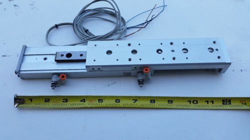 Smc pneumatic linear slide mxs12-100 with flow controls and d-f9n 100 mm travel for sale