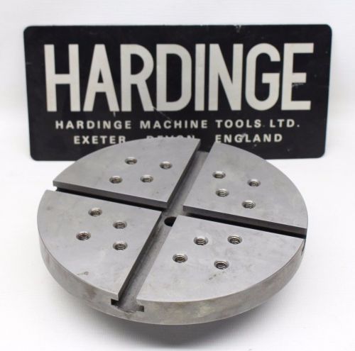 Hardinge C26 7&#034; t slot face plate