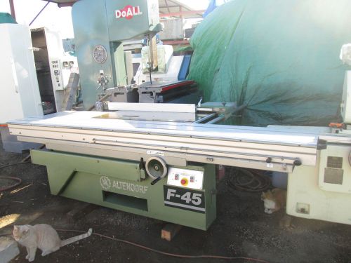 Altendorf model f 45 10&#039; sliding table panel saw with scoring blade for sale