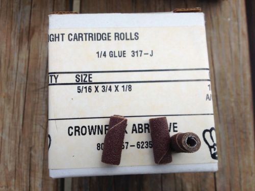 Cartridge rolls  5/16 x 3/4 x 1/8  100 grit crownflex