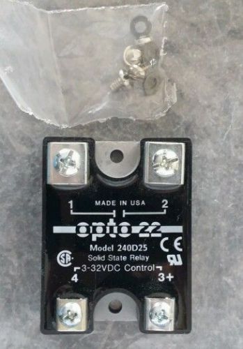 Opto 22 Solid State 25A Control Relay 3-32VDC 240D25 USG