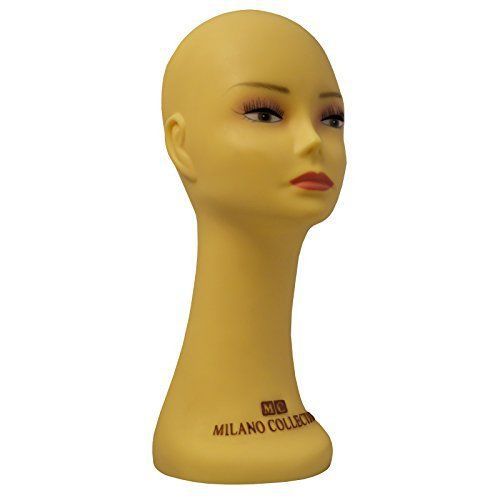 Milano Collection Silicone Heavy Duty Wig Head/hat Mannequin. T-pin &amp; Tripod 16&#034;