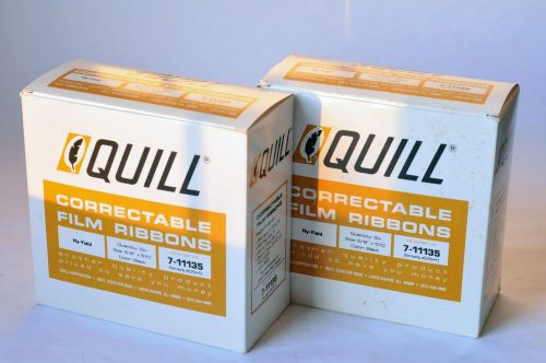 12 VINTAGE QUILL CORRECTABLE FILM RIBBONS - HY-YIELD - 7-11135 -UNUSED