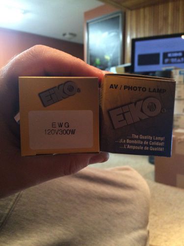 2 eiko av/photo lamps ewg 120v 300w for sale