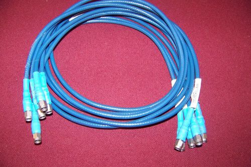 Pair of sucoflex-100 39&#034; sma male test cables clean to 20ghz 1.6db loss @20 ghz. for sale