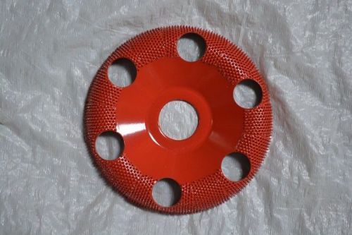 Saburr-tooth 4” donut wheels (round face) w/holes dw470h 7/8 bore red medium for sale