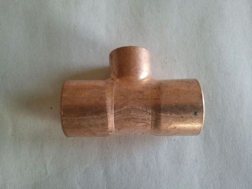 Lot of 10 NEW COPPER TEE 1/2&#034; X 1/2&#034; X 3/8&#034;