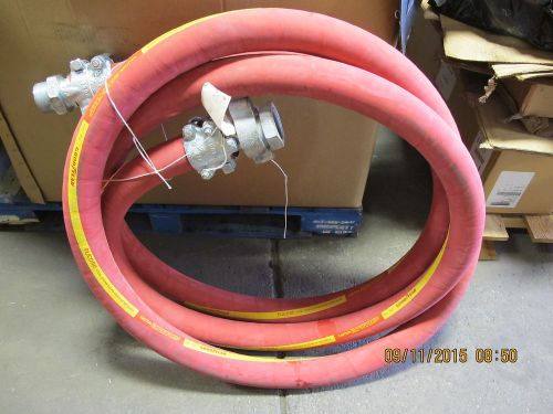 2” x 25’ goodyear plicord 250 psi steam hose with fittings (2” npt male &amp; female for sale