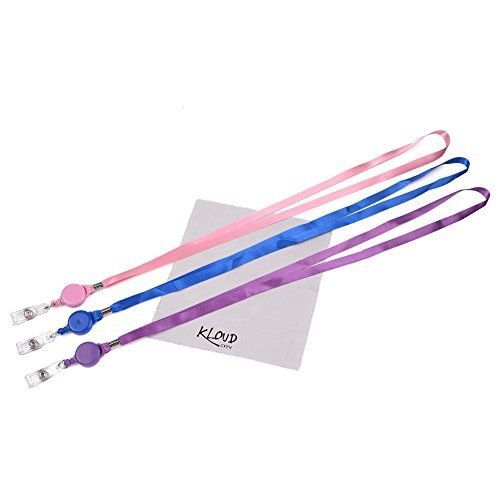 KLOUD City? Assorted Colors Retractable Lanyard Neck Strap Band for Business ID