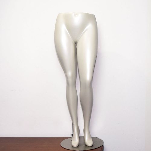 Professional Pearl White Female Full Leg Form w/ Round Base L (14/16) $275 SALE!